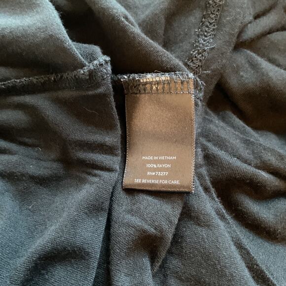 Simply Vera Black Lightweight Semi Sheer Longsleeve W/ Princess Seams Top XL - Picture 5 of 7